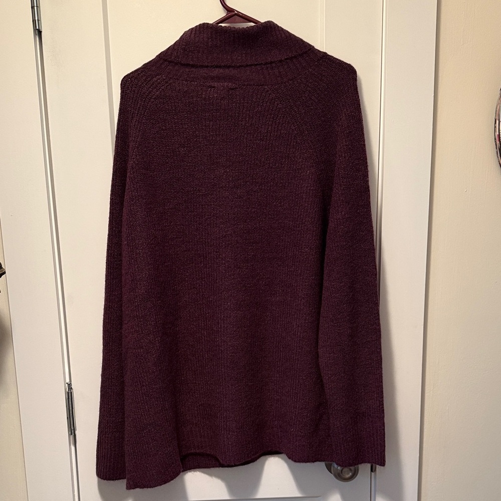 Wonderly Women's Deep Purple Cowl Neck Sweater size XXL. NWT - Picture 3 of 7